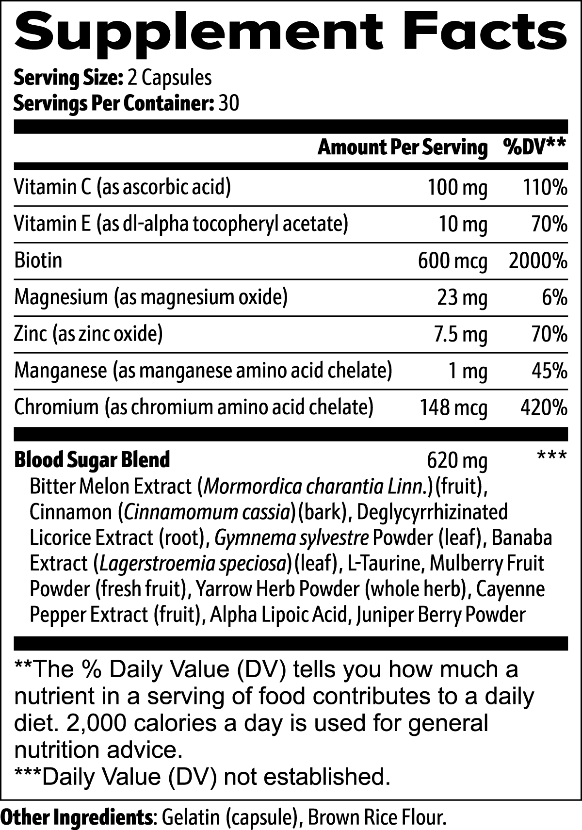 The Spartan Carb Blocker - Blood Sugar Support (Capsules)
