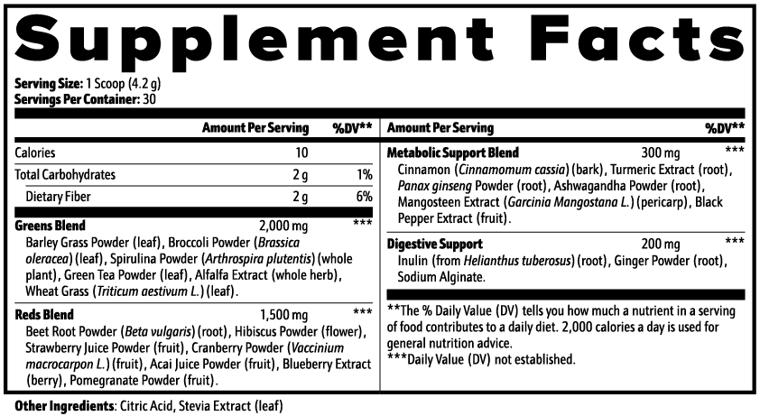 The Spartan Superfood - Greens Superfood Powder