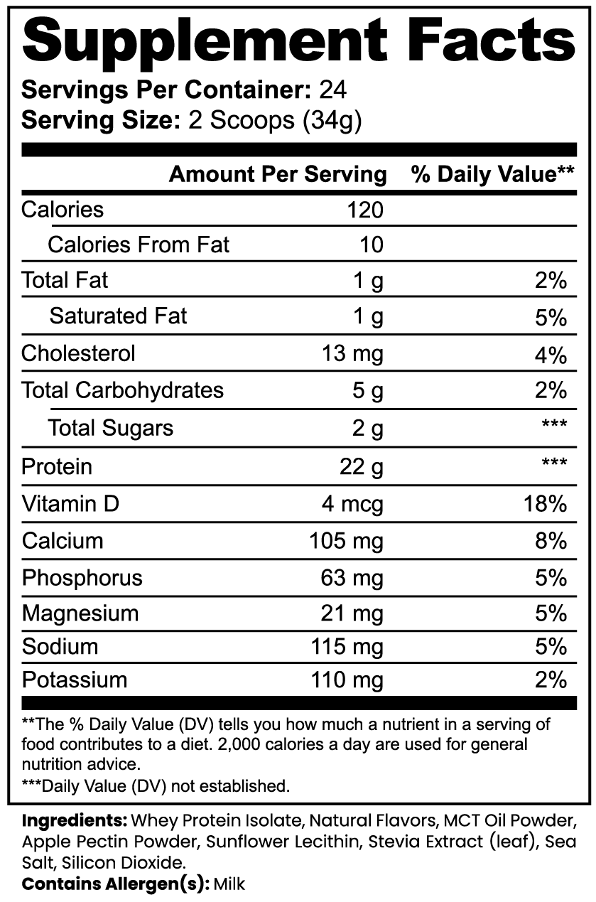 The Spartan Whey - Advanced 100% Whey Protein Isolate (Vanilla Ice Cream)