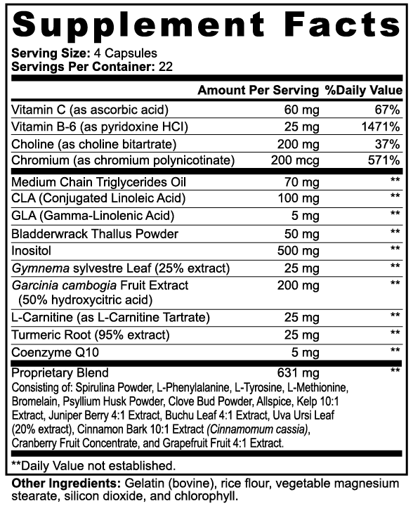 The Spartan Fat Burner - BURN with MCT (Capsules)