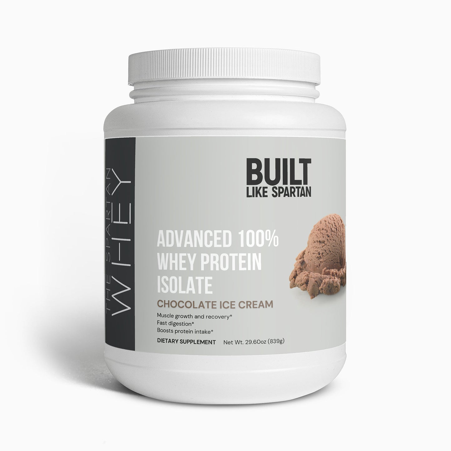 The Spartan Whey - Advanced 100% Whey Protein Isolate (Chocolate Ice Cream)