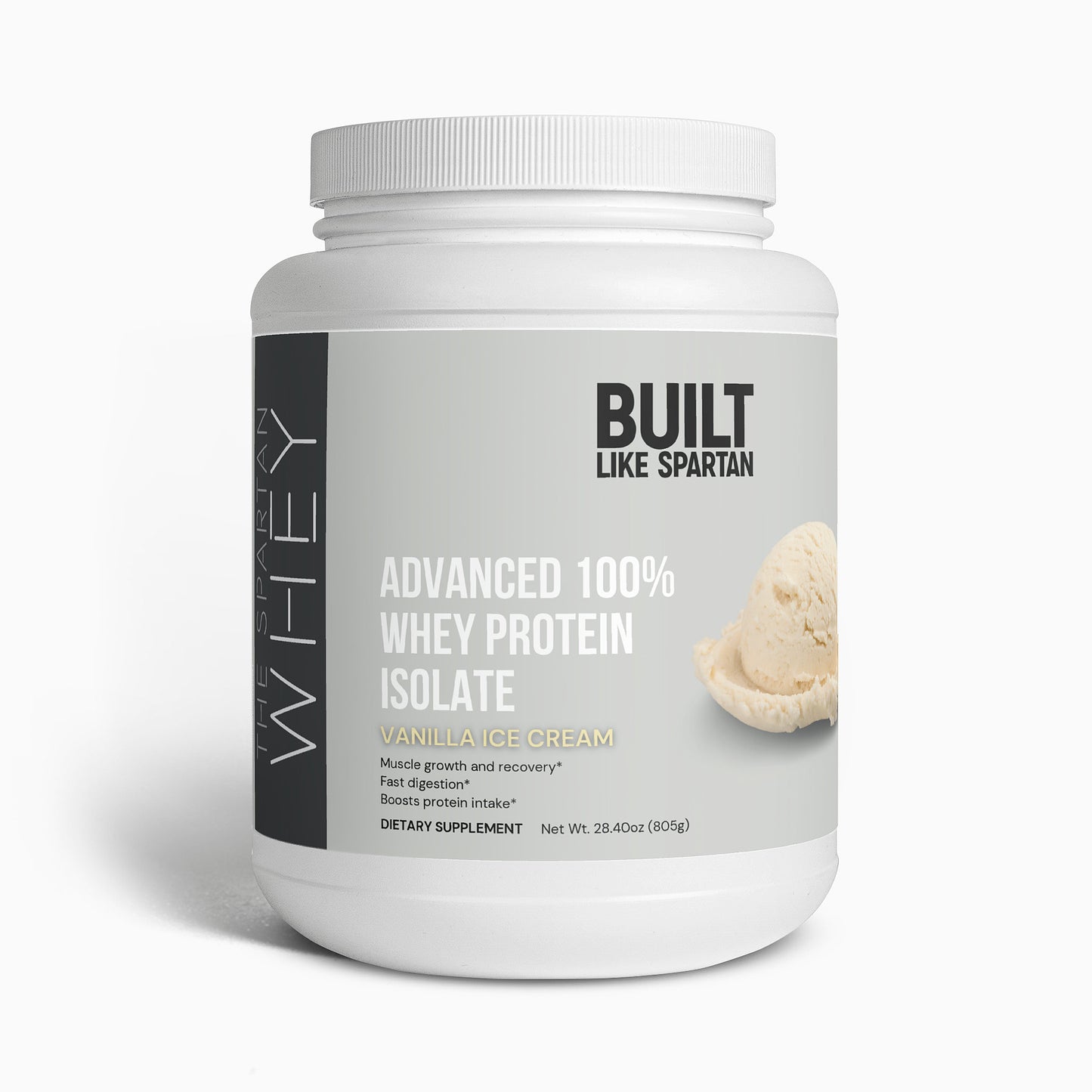 The Spartan Whey - Advanced 100% Whey Protein Isolate (Vanilla Ice Cream)