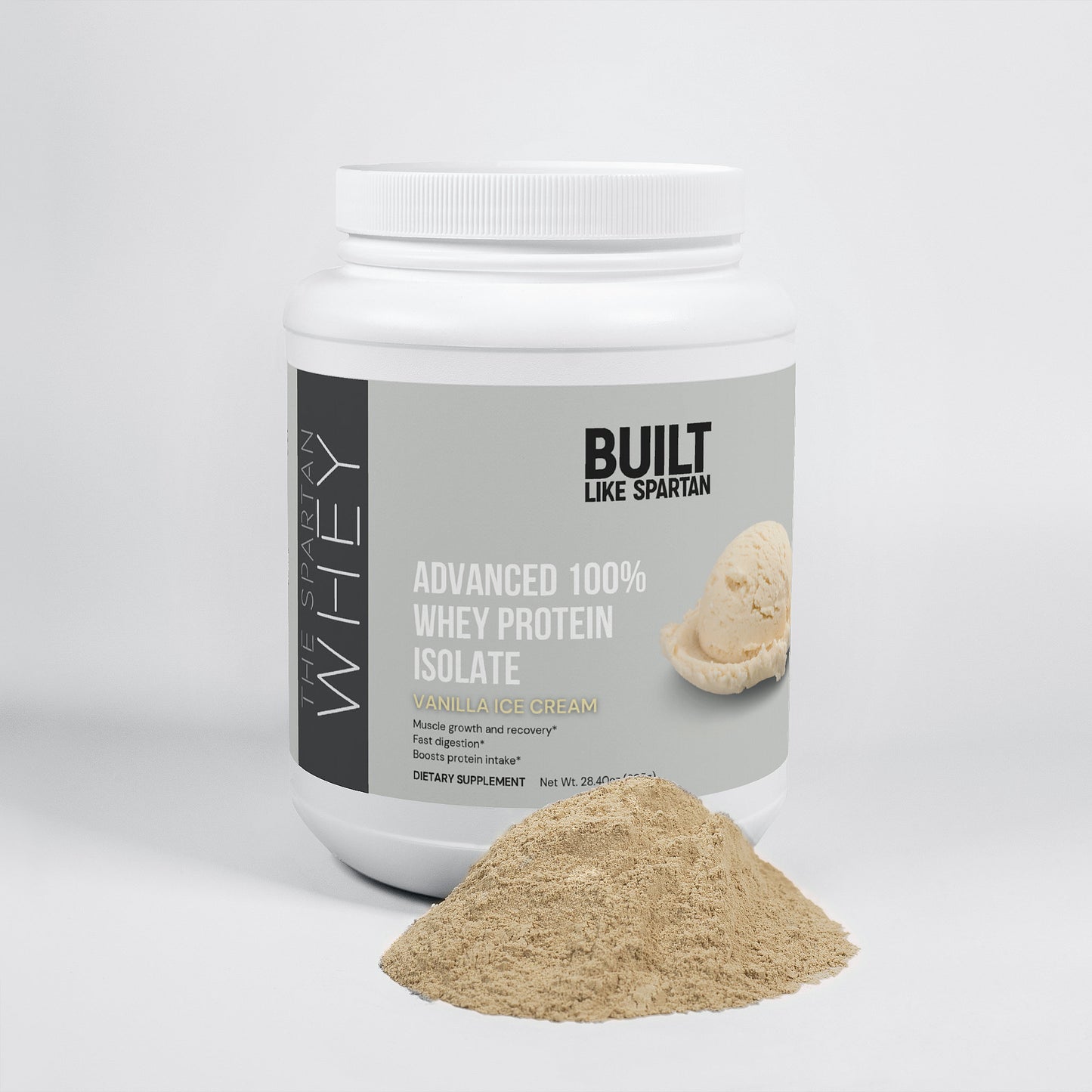 The Spartan Whey - Advanced 100% Whey Protein Isolate (Vanilla Ice Cream)