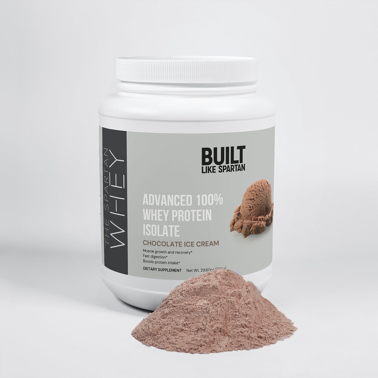 The Spartan Whey - Advanced 100% Whey Protein Isolate (Chocolate Ice Cream)